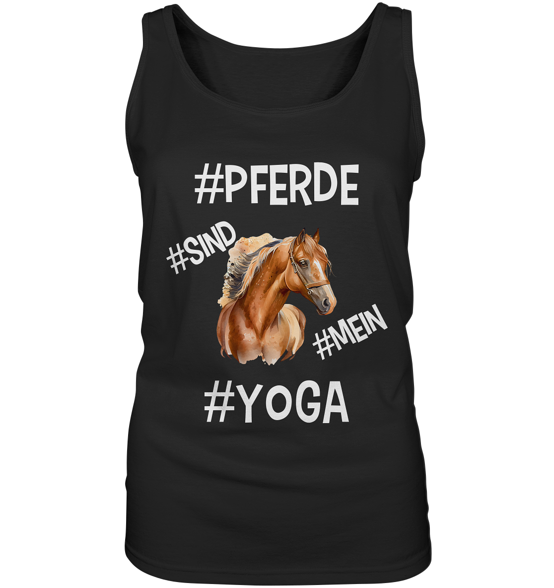 PFERDE SIND MEIN YOGA - STATEMENT STREETWEAR - Ladies Tank-Top
