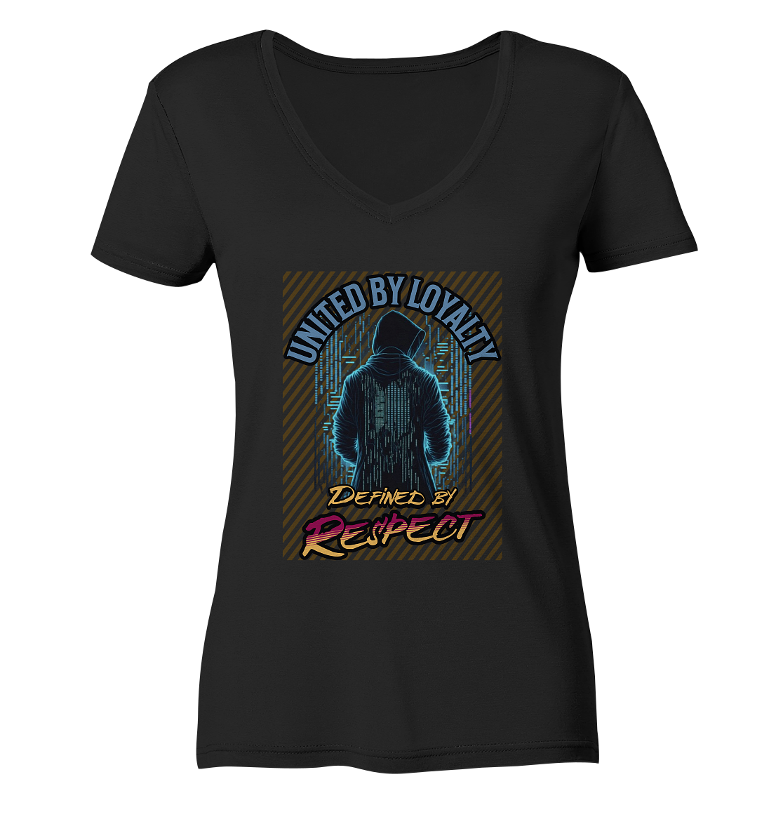 Loyal und Respekt - Ladies V-Neck Shirt