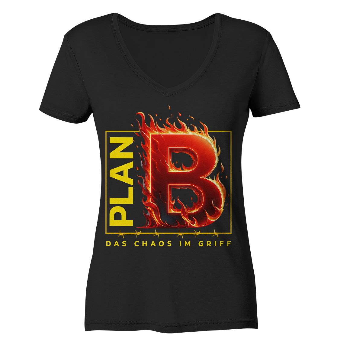 Plan B - Ladies V-Neck Shirt