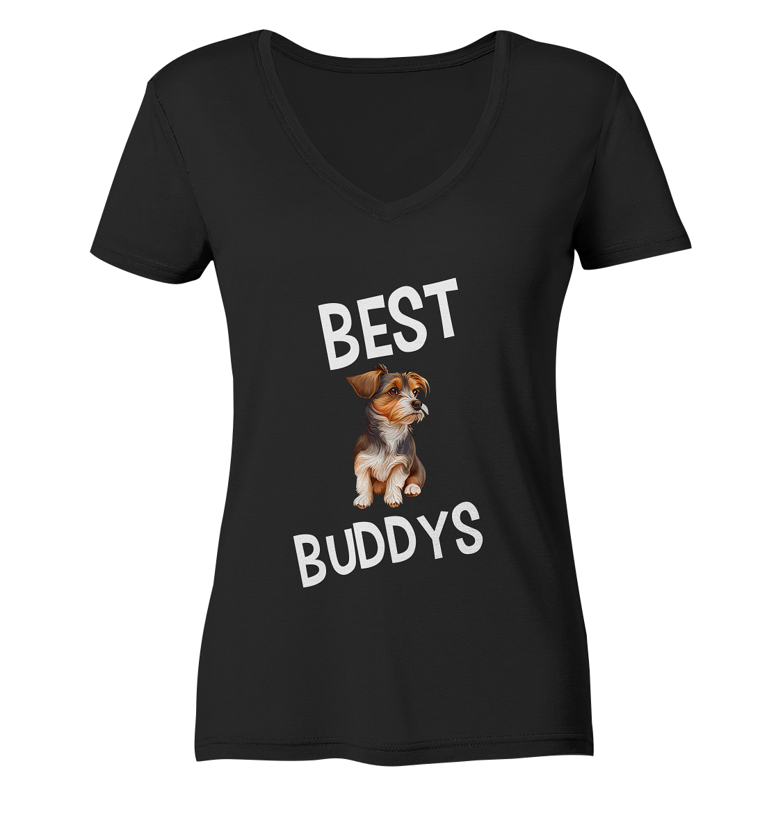 BEST BUDDYS NO 7 - STREETWEAR _ STATEMENTS - MEIN BESTER FREUND - Ladies V-Neck Shirt