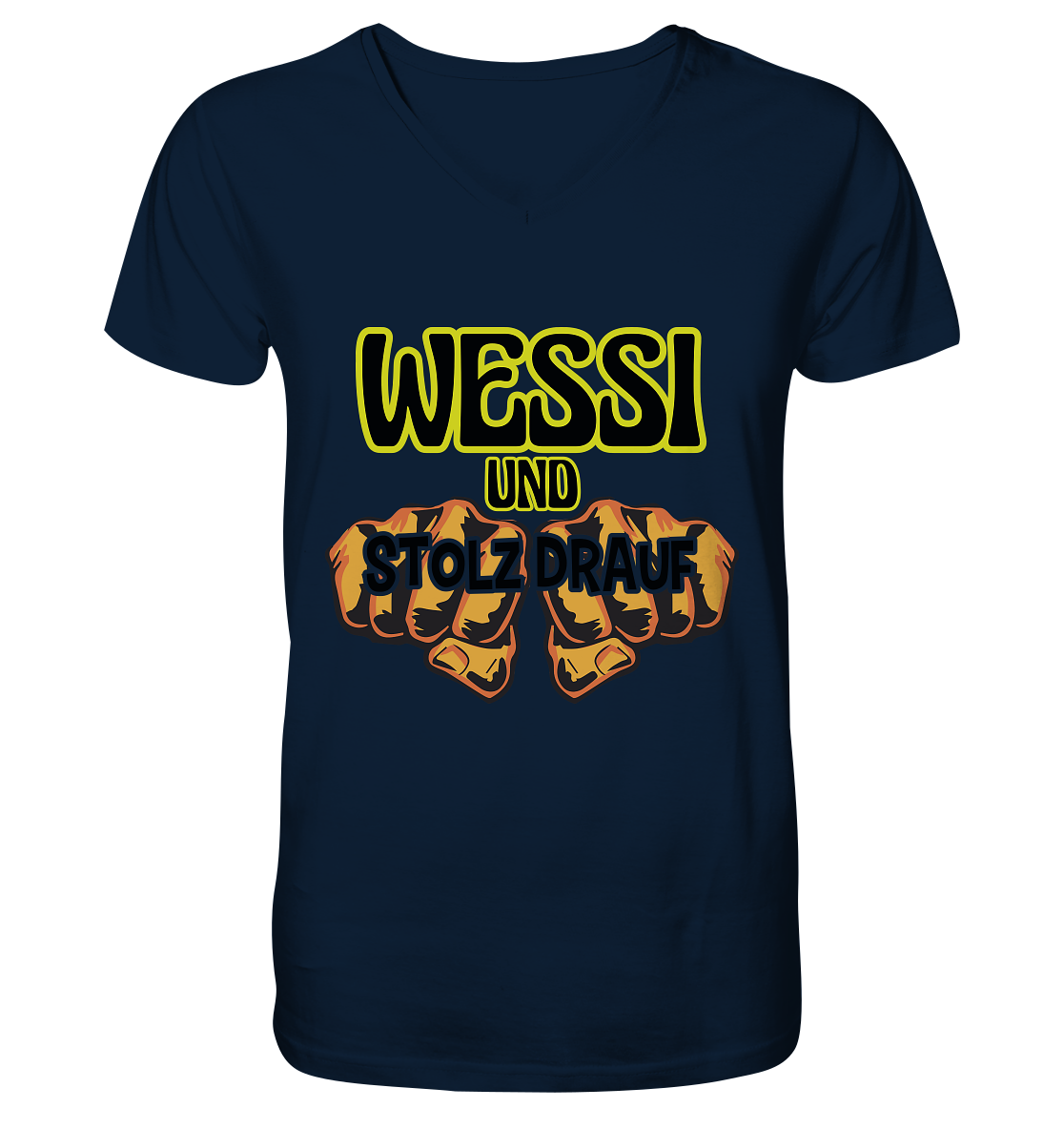 Wessi - Herren Organic V-Neck Shirt