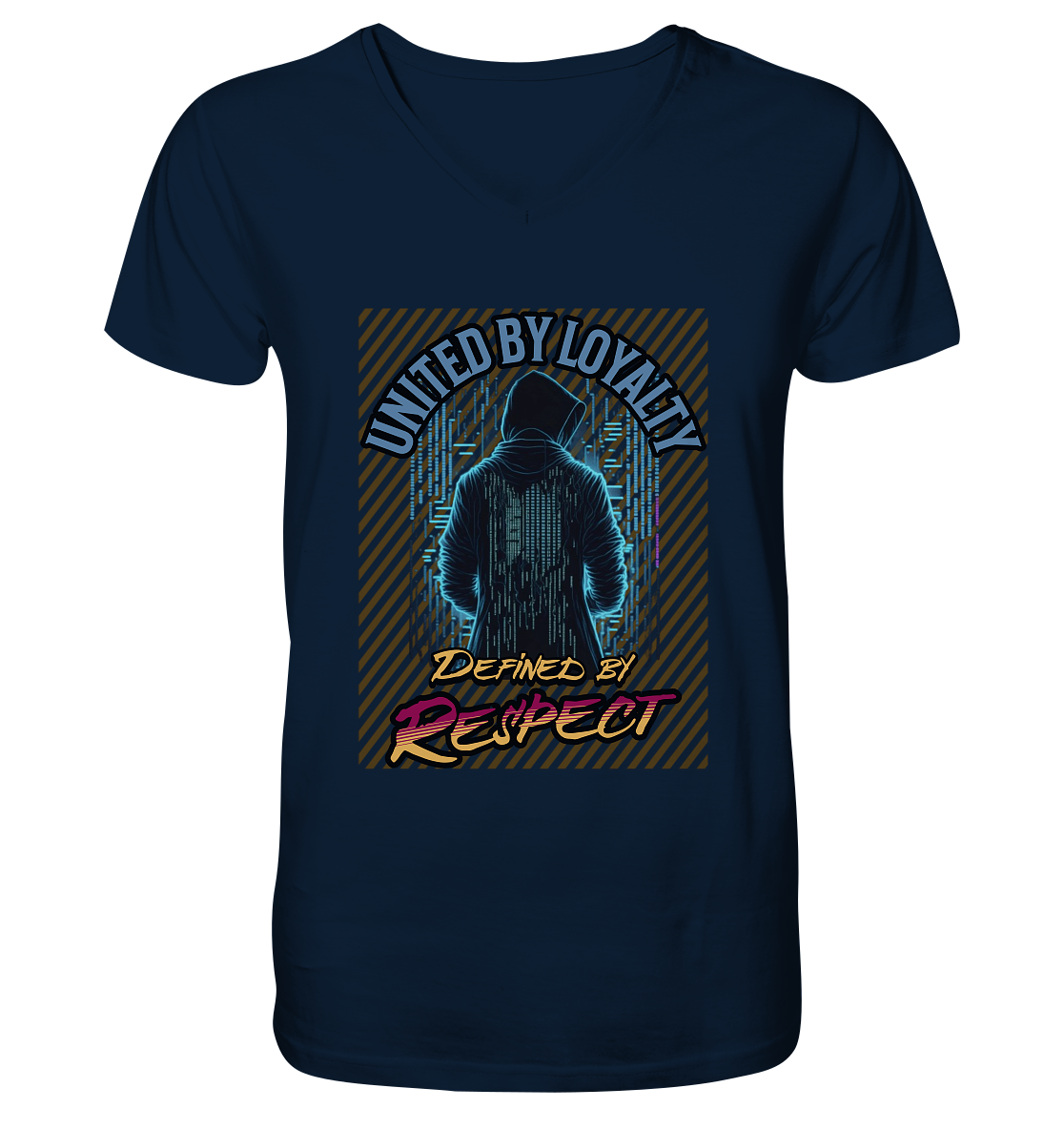 Loyal und Respekt - Mens Organic V-Neck Shirt