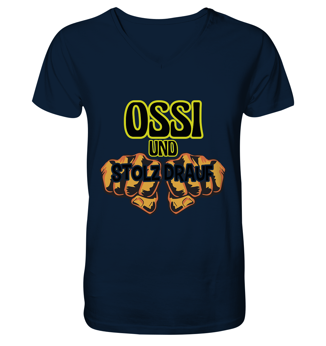 Ossi und stolz drauf - Mens Organic V-Neck Shirt