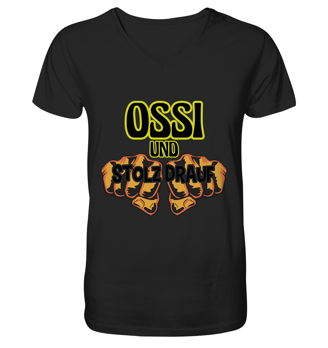 Ossi und stolz drauf - Mens Organic V-Neck Shirt