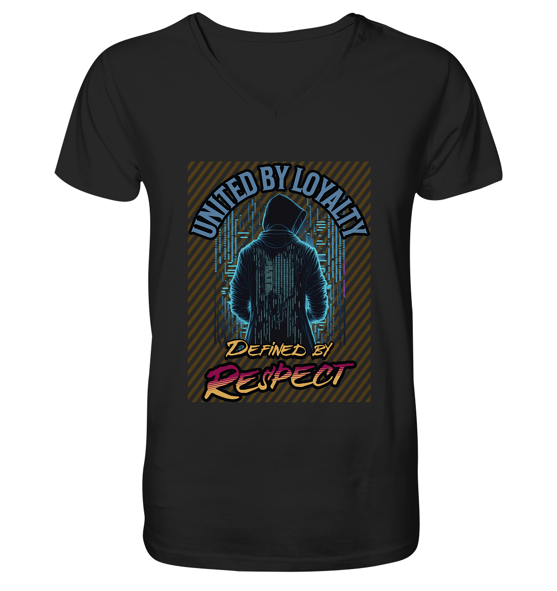 Loyal und Respekt - Mens Organic V-Neck Shirt