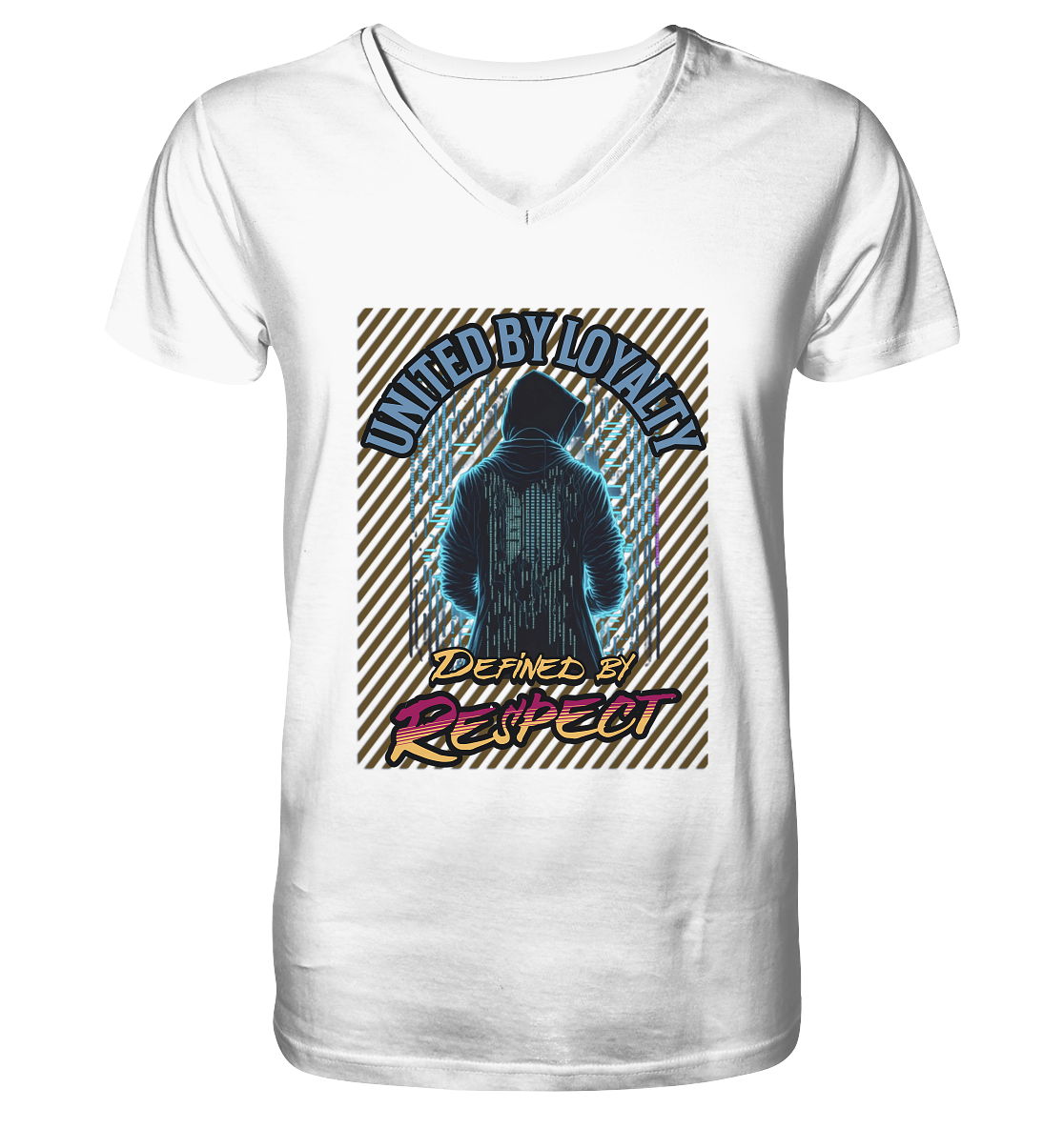 Loyal und Respekt - Mens Organic V-Neck Shirt