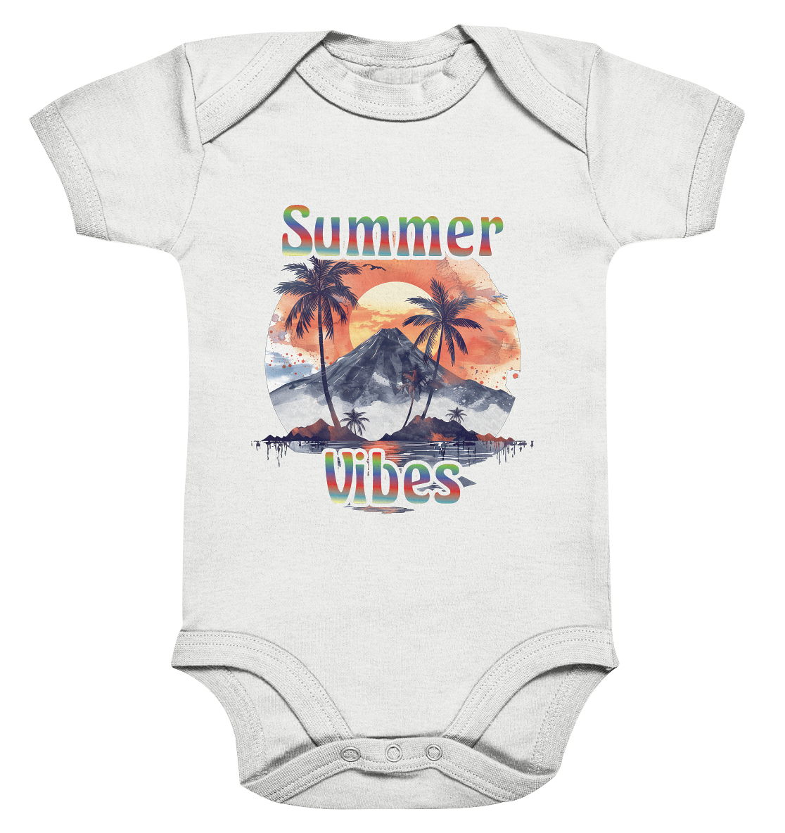 Summer Vibes - Sommer Shirts - Organic Baby Bodysuite
