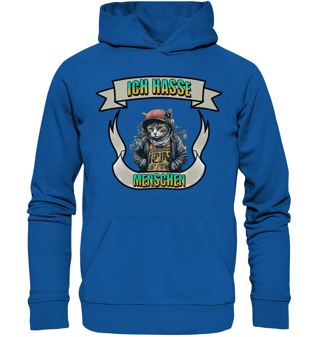 Streetwear- Ich hasse Menschen - Organic Basic Hoodie
