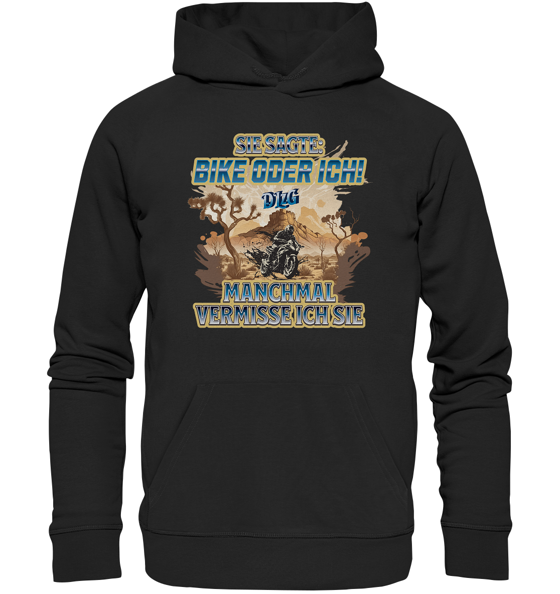 DLzG - Manchmal vermisse ich sie - Statement - Organic Basic Hoodie