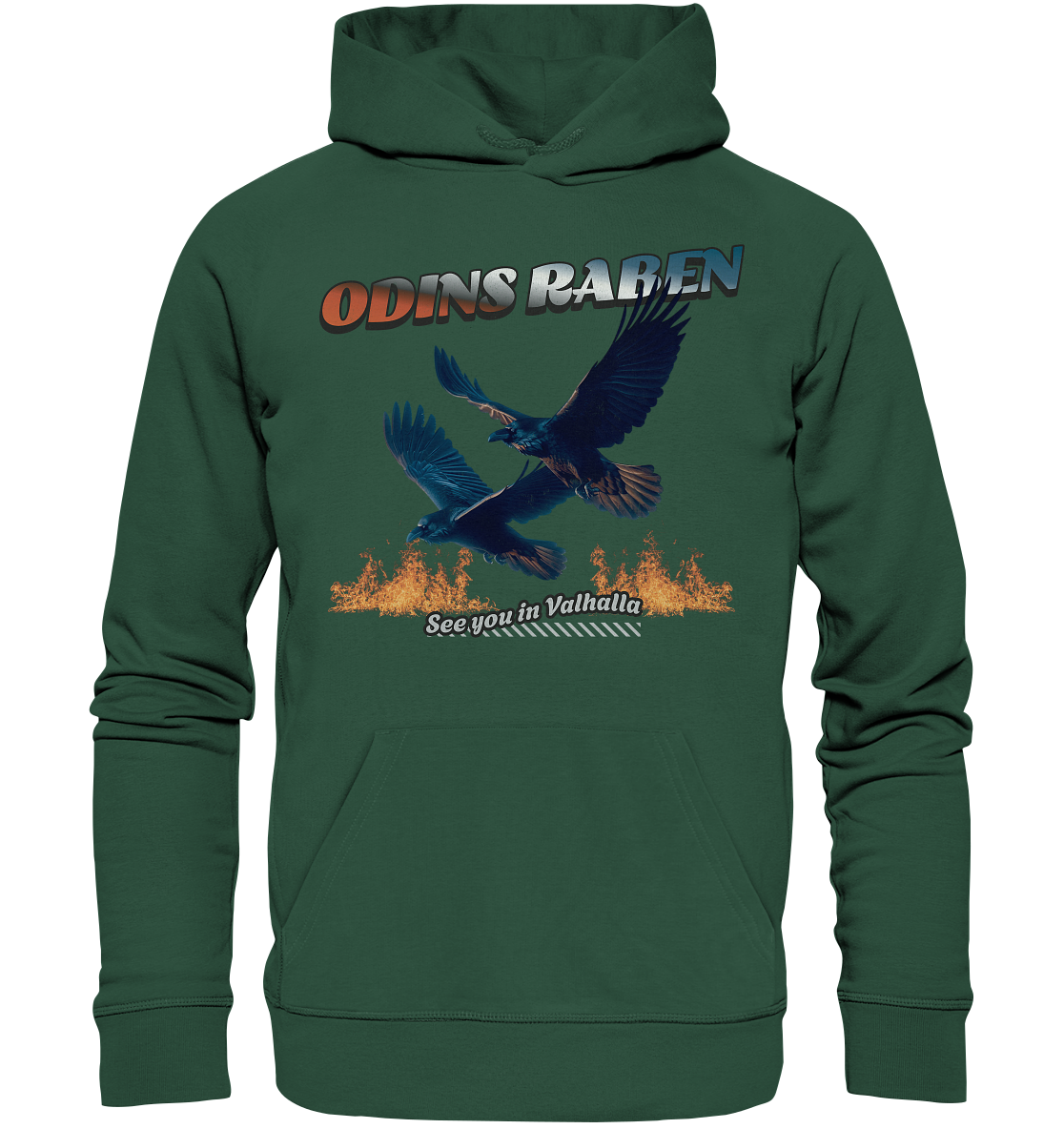 Valhalla Odins Raben - Organic Basic Hoodie
