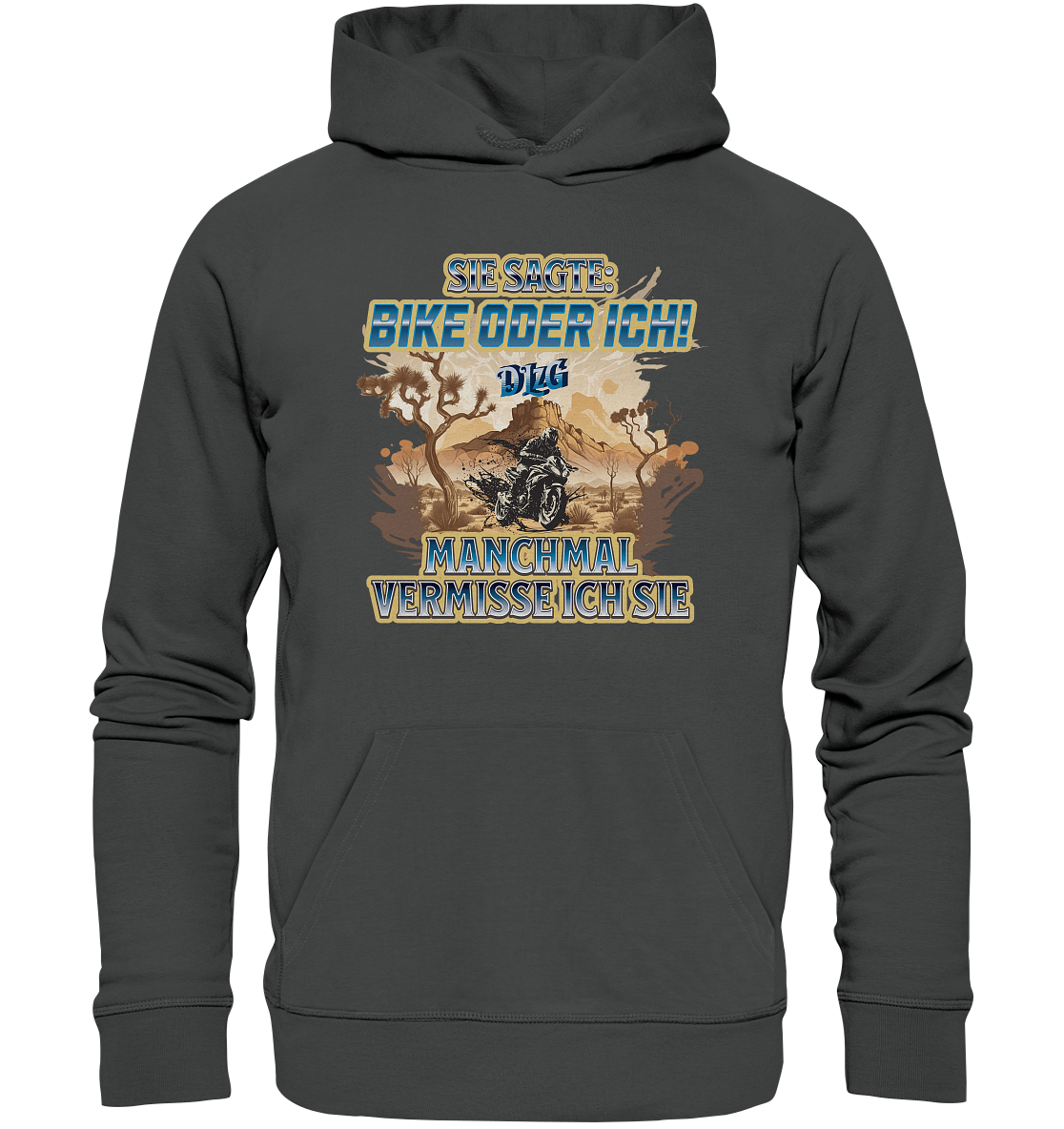 DLzG - Manchmal vermisse ich sie - Statement - Organic Basic Hoodie