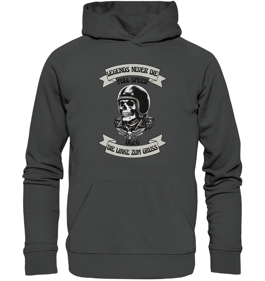DLzG - Legends never Die - Organic Basic Hoodie