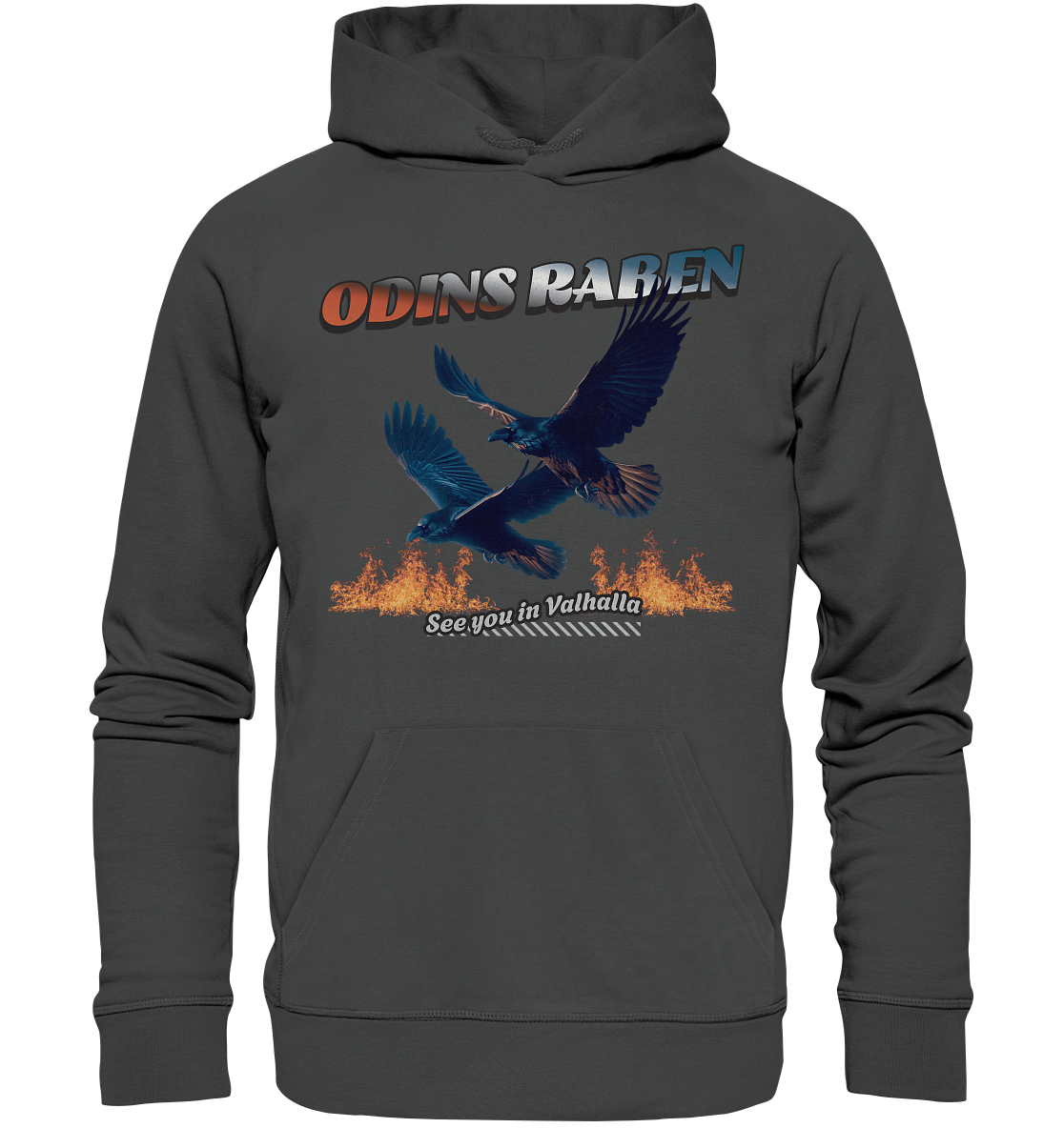 Valhalla Odins Raben - Organic Basic Hoodie