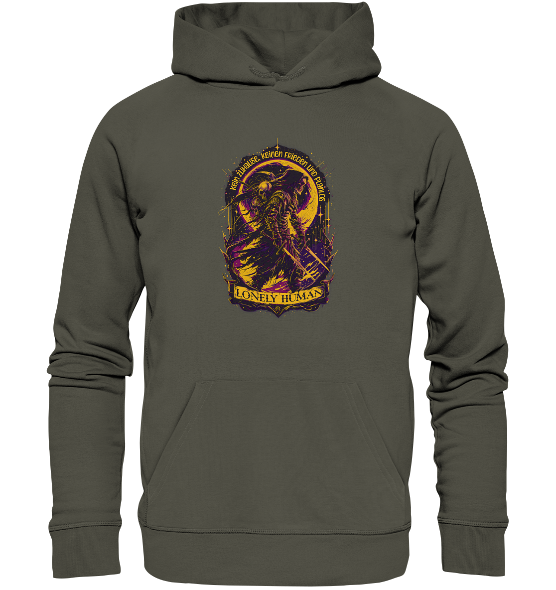 Streetwear Einsamer Mensch - Organic Basic Hoodie
