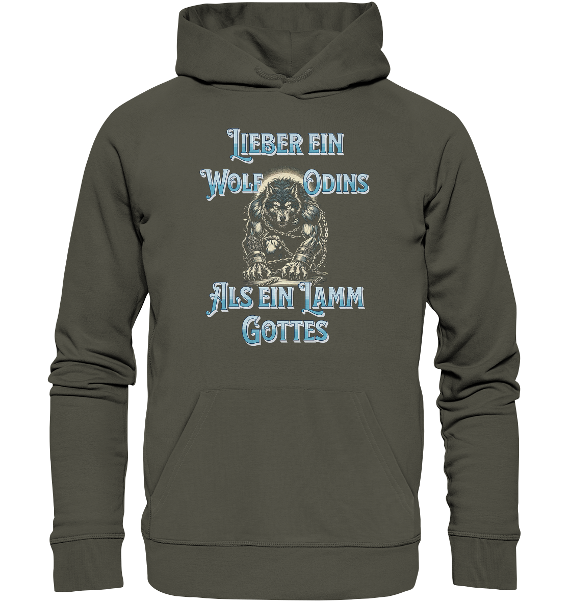 Odins Wolf | Oberteile - Organic Basic Hoodie