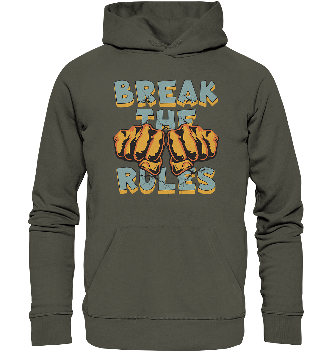 Break the Rules - Statement - Organic Basic Hoodie