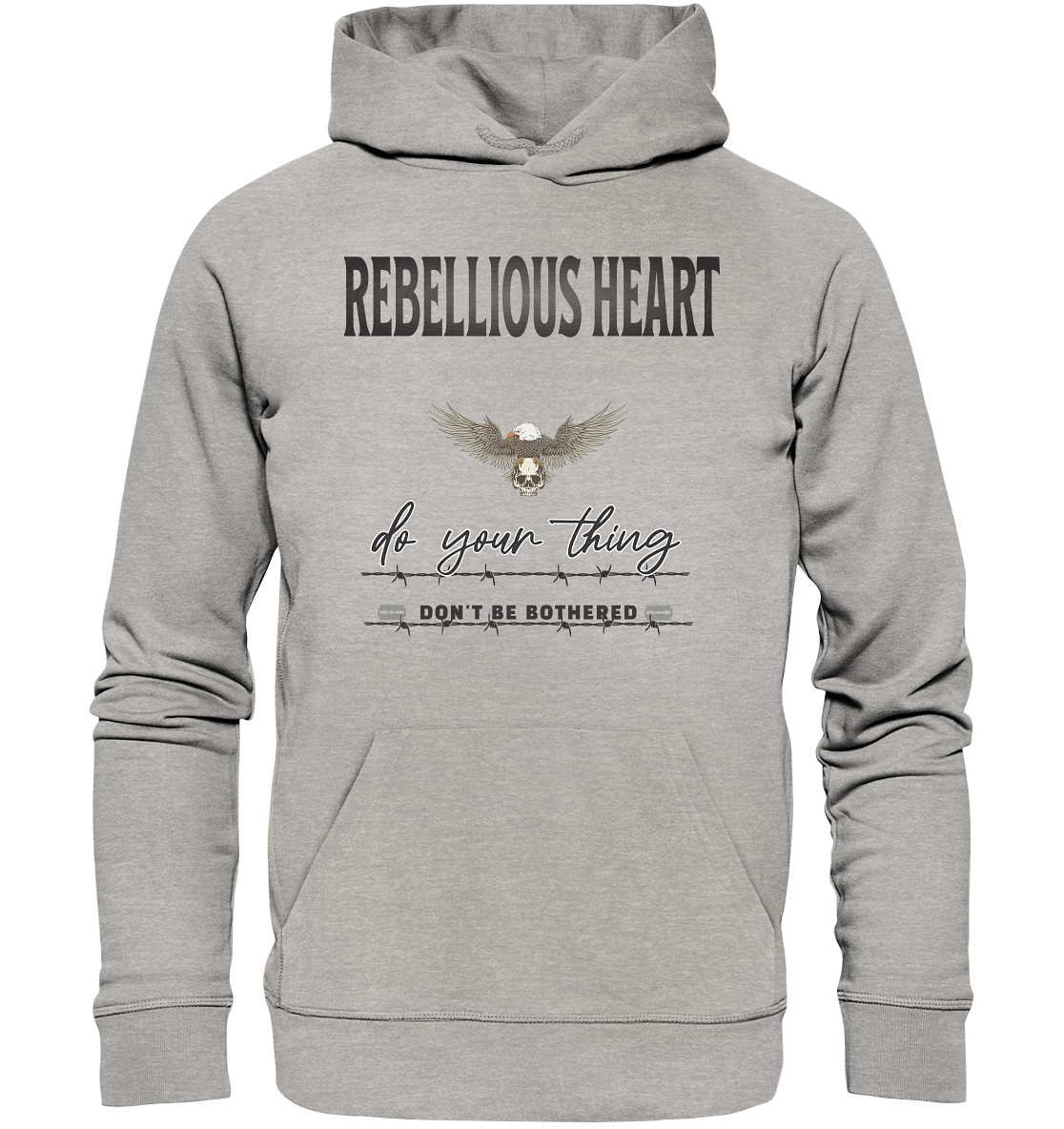 Rebellisches Herz Streetwear - Organic Basic Hoodie
