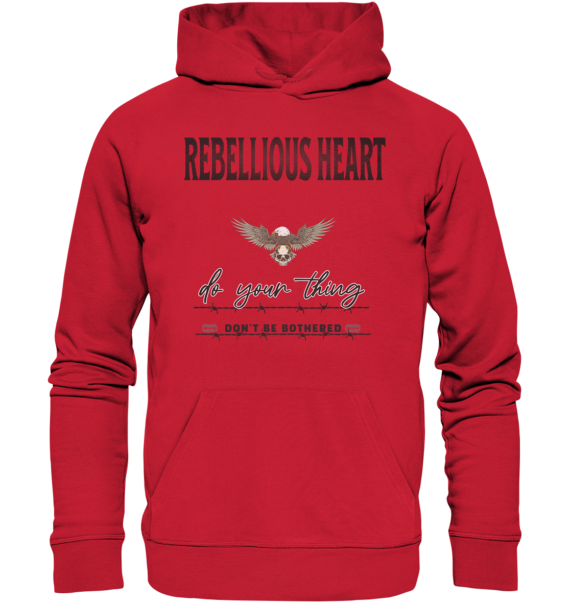 Rebellisches Herz Streetwear - Organic Basic Hoodie