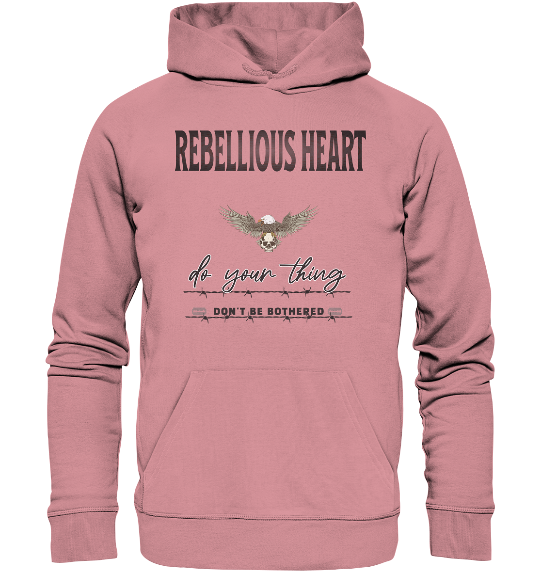 Rebellisches Herz Streetwear - Organic Basic Hoodie