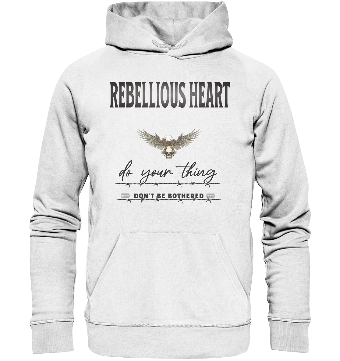 Rebellisches Herz Streetwear - Organic Basic Hoodie