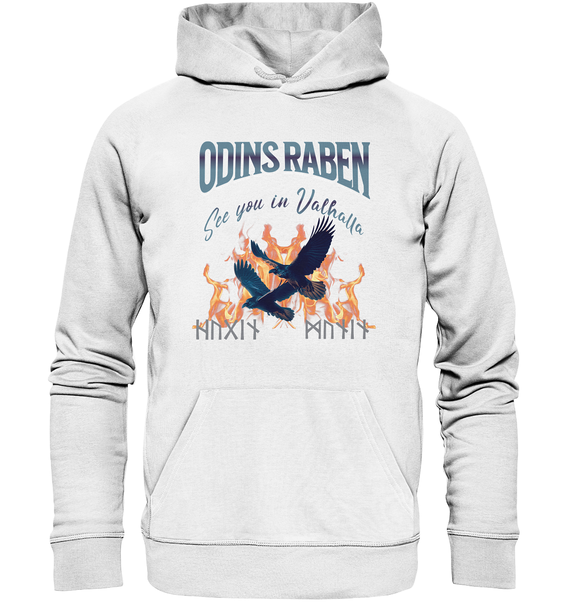 Raben Odins mystisch - Organic Basic Hoodie