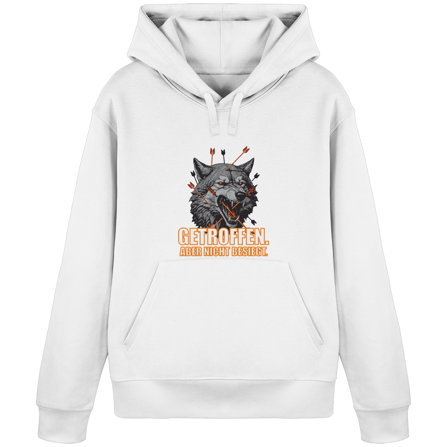 Alpha Wolf – Unbroken - Organic Basic Hoodie