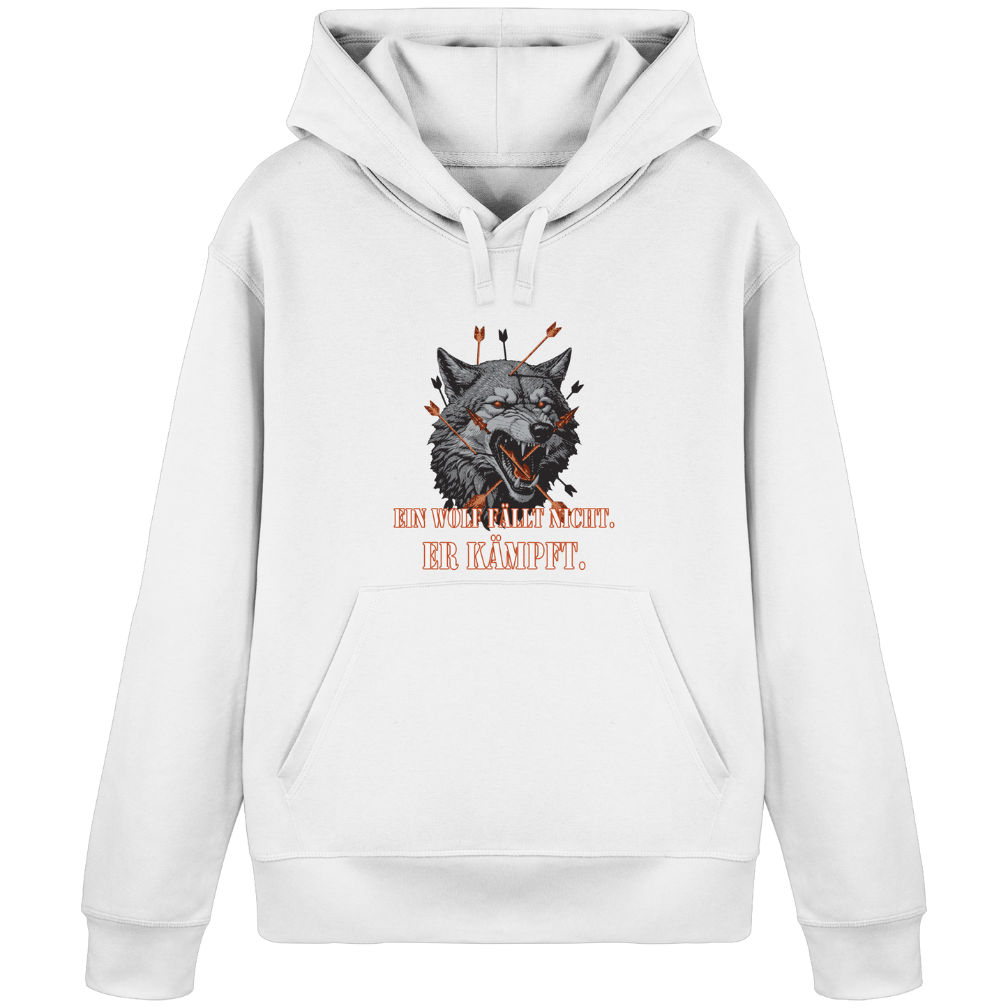 The Unbroken Wolf - Organic Basic Hoodie