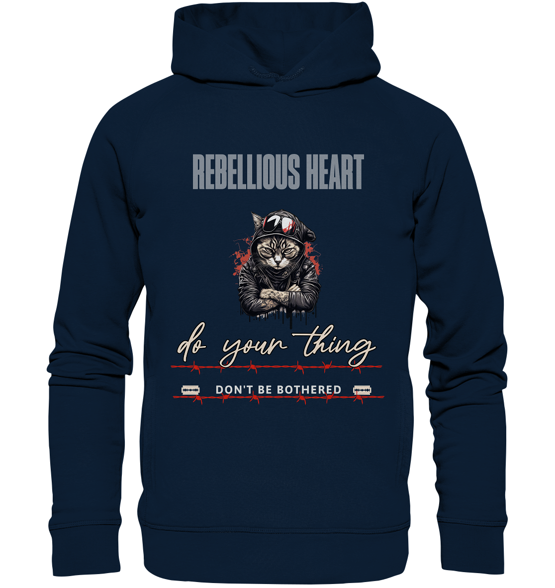 Rebellisches Herz - Organic Fashion Hoodie