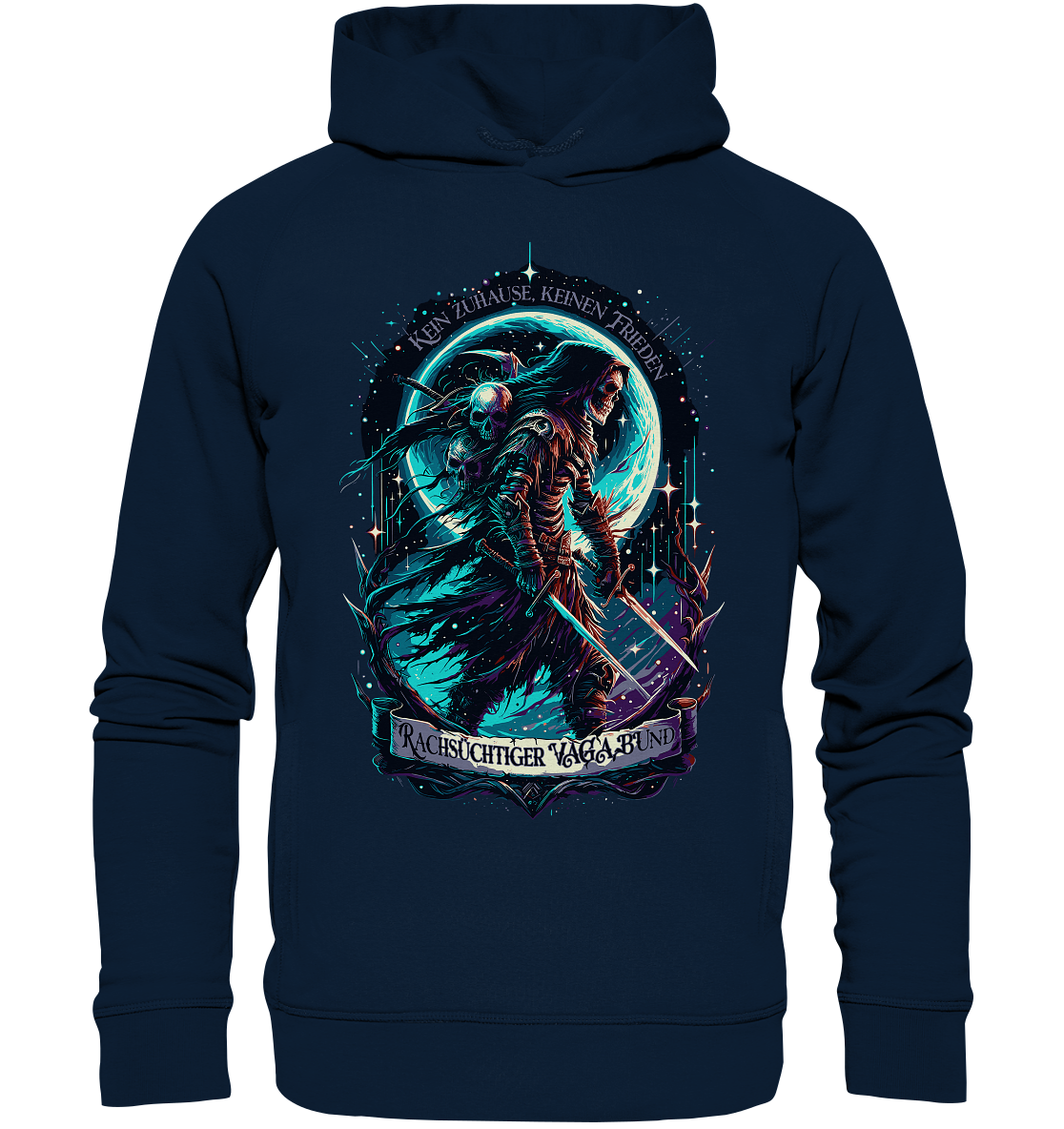 Streetwear rachsüchtiger Vagabund - Organic Fashion Hoodie