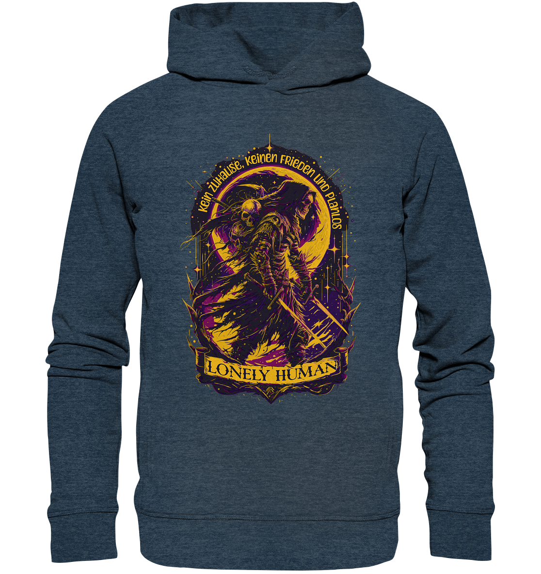 Streetwear Einsamer Mensch - Organic Fashion Hoodie