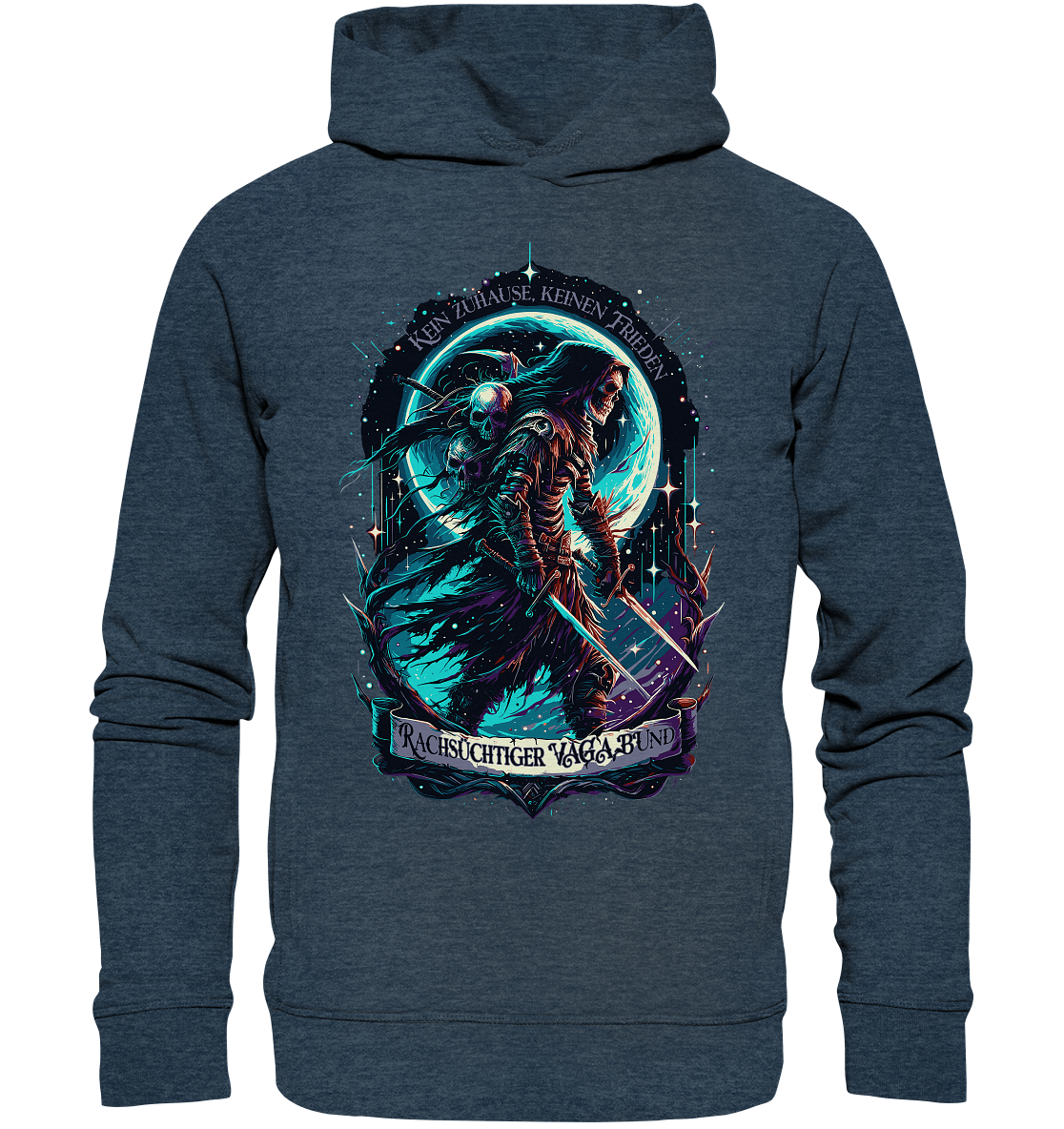 Streetwear rachsüchtiger Vagabund - Organic Fashion Hoodie