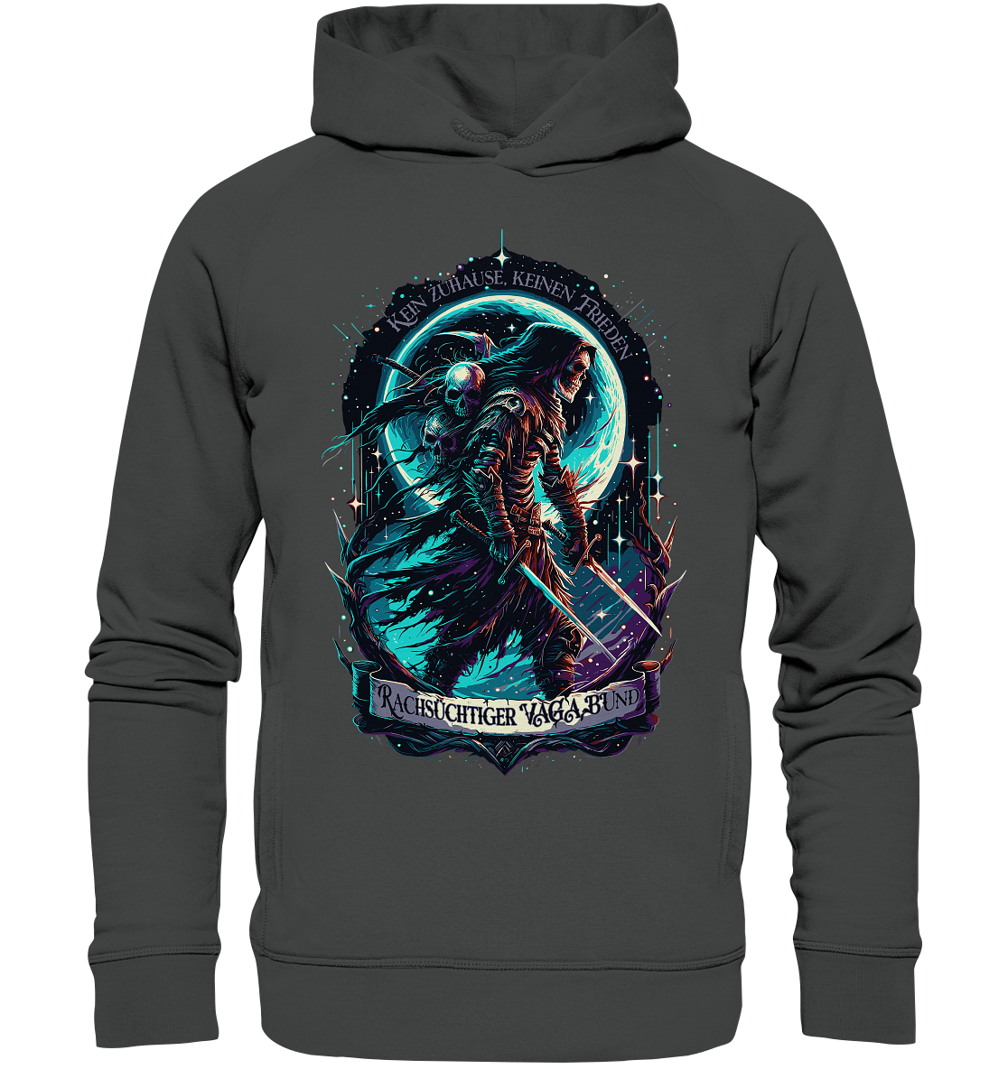 Streetwear rachsüchtiger Vagabund - Organic Fashion Hoodie