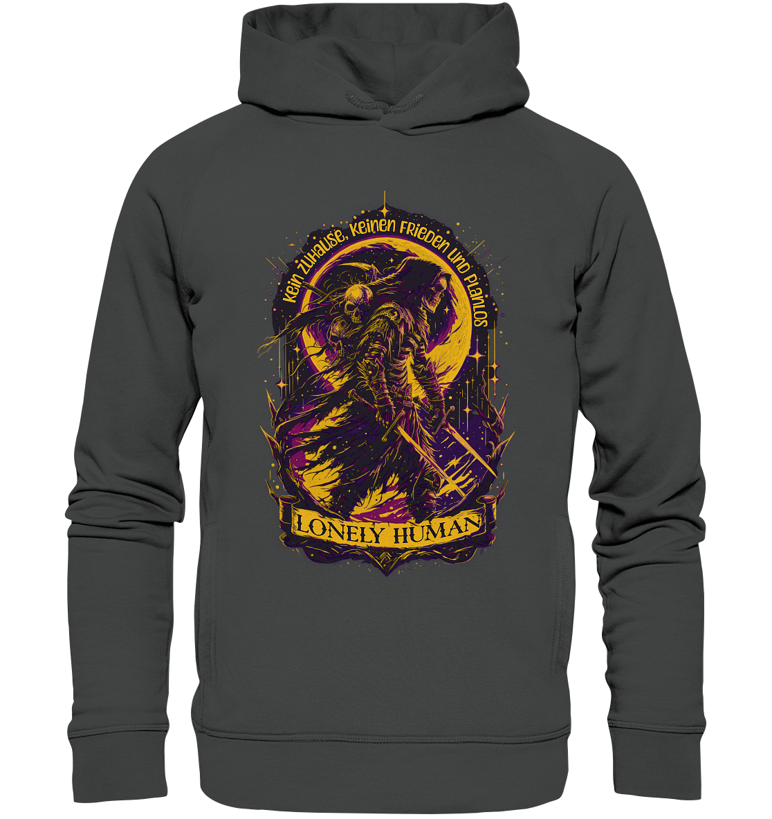 Streetwear Einsamer Mensch - Organic Fashion Hoodie