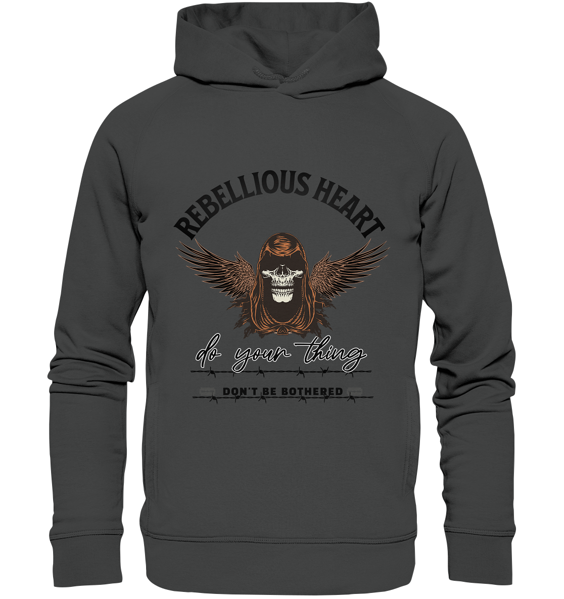 Rebellisches Herz III - Organic Fashion Hoodie