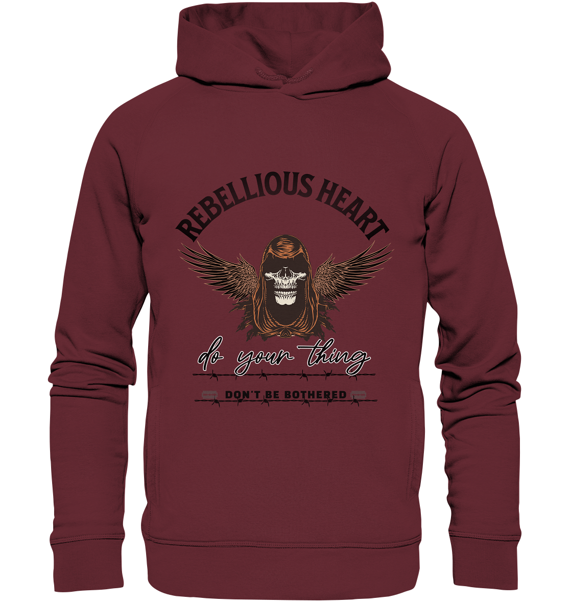 Rebellisches Herz III - Organic Fashion Hoodie