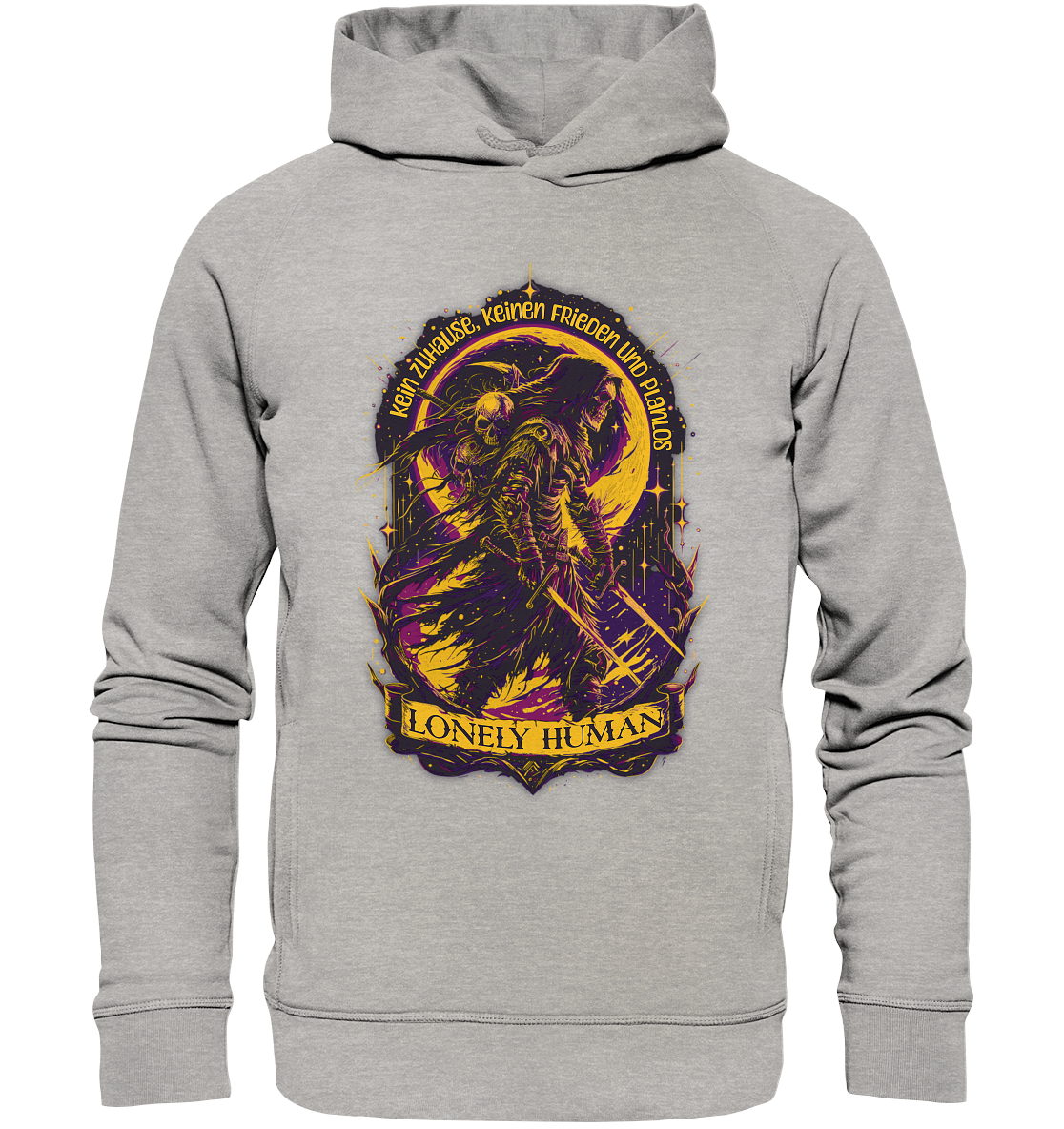 Streetwear Einsamer Mensch - Organic Fashion Hoodie