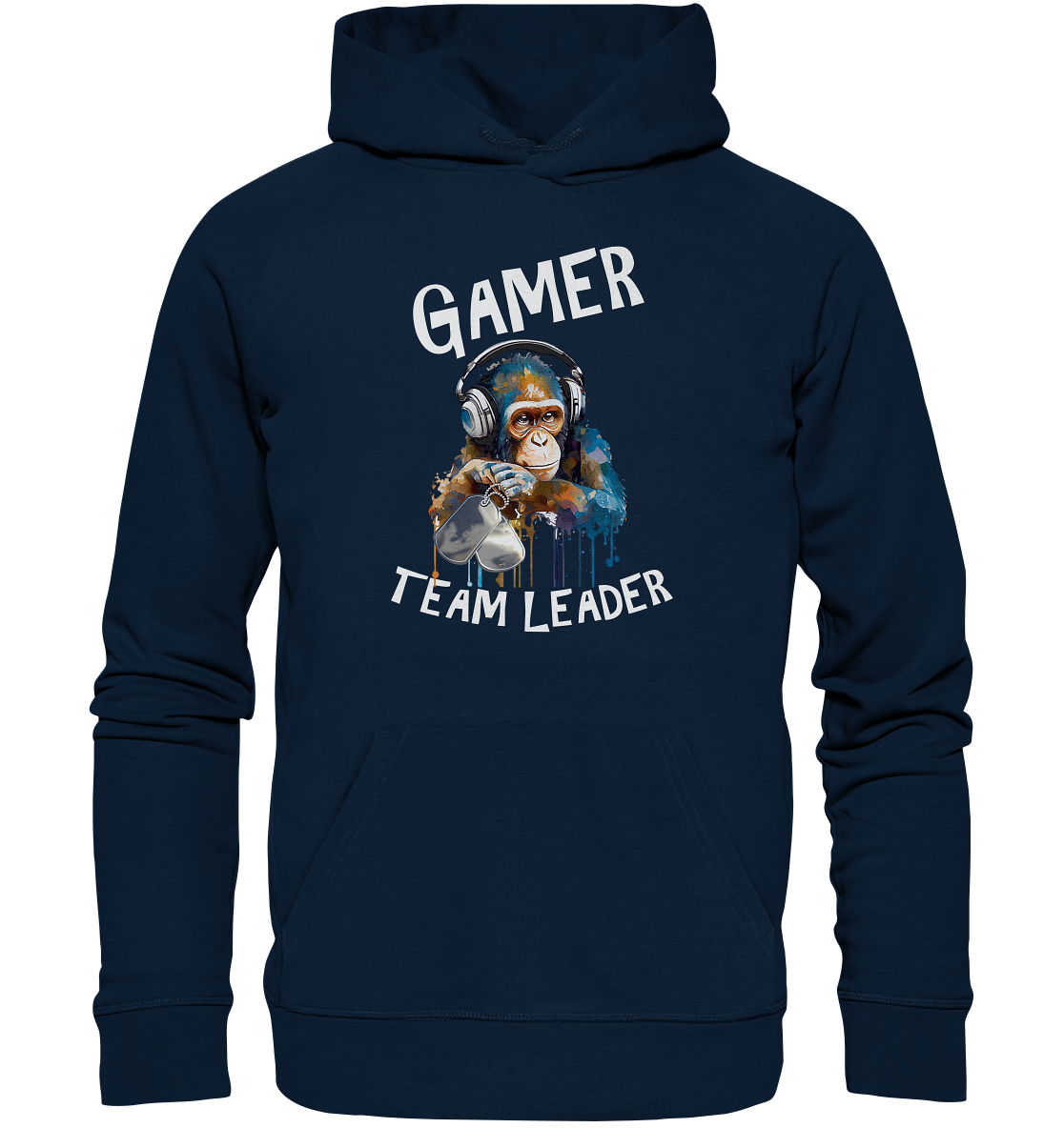 GAMER - TEAM LEADER MONKEY STREETWEAR - STATEMENT - Organic Hoodie