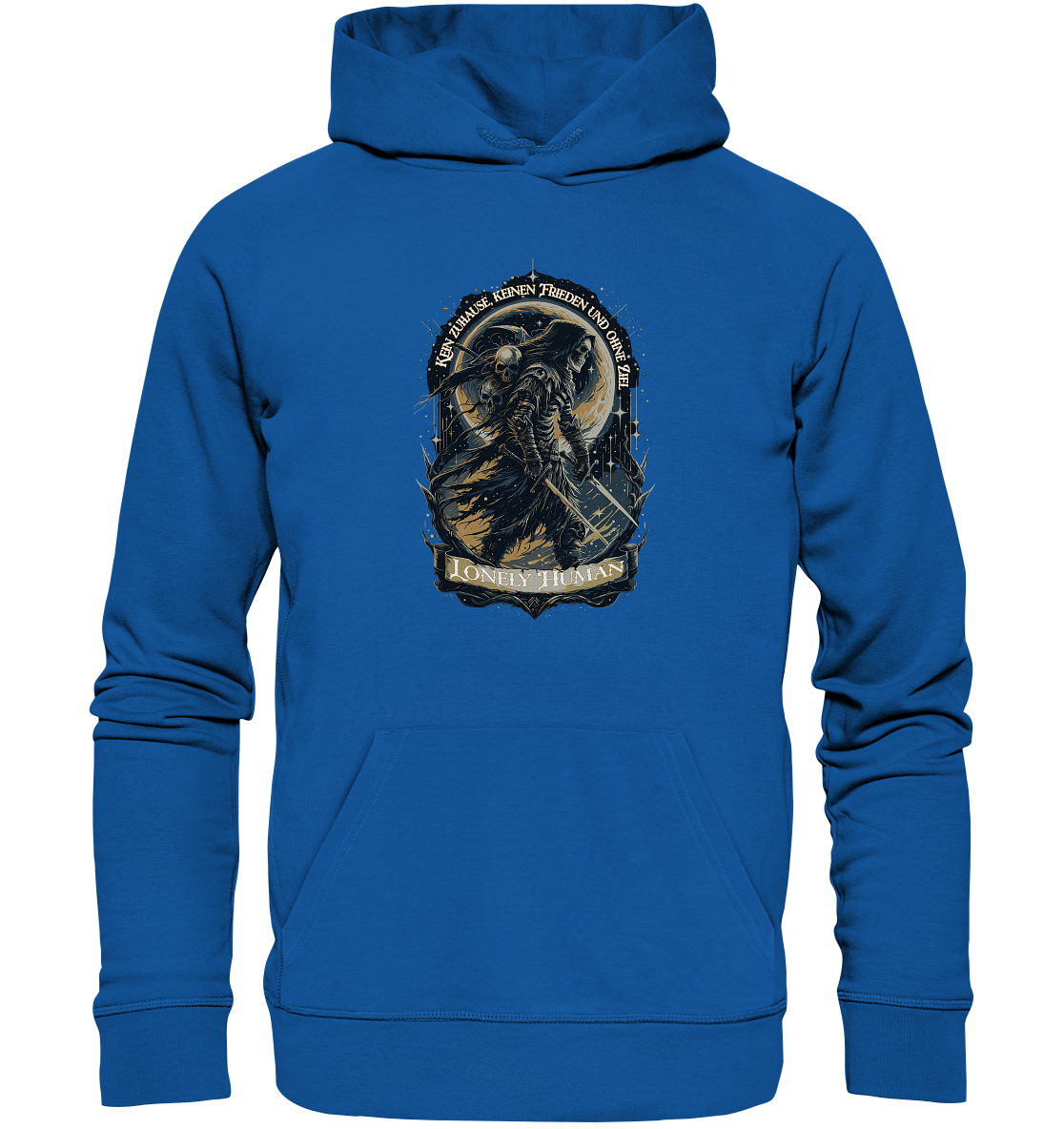 Streetwear Einsamer Mensch Ohne Ziel - Organic Hoodie