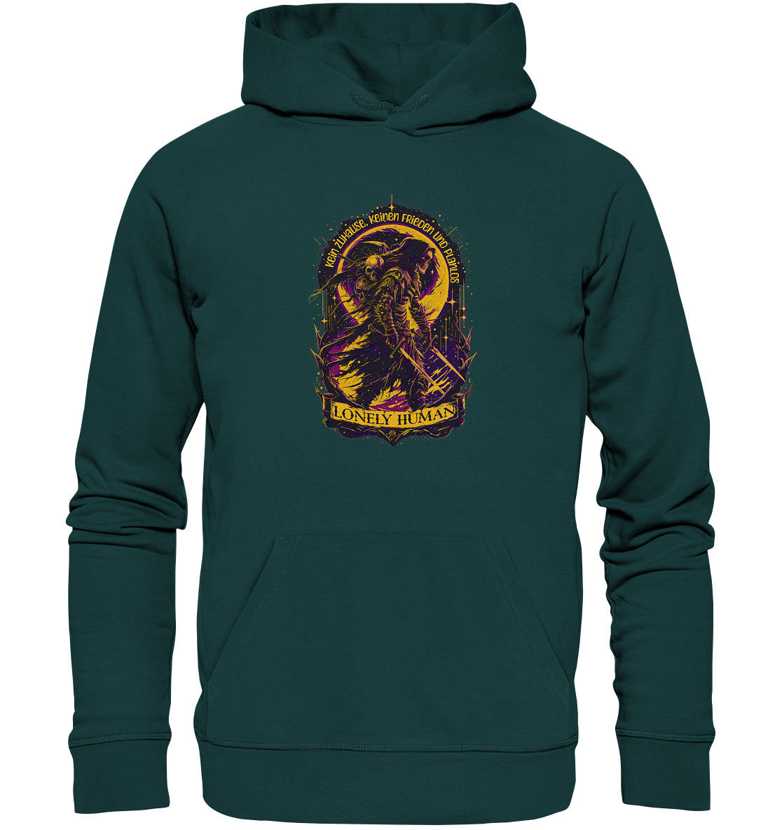 Streetwear Einsamer Mensch - Organic Hoodie