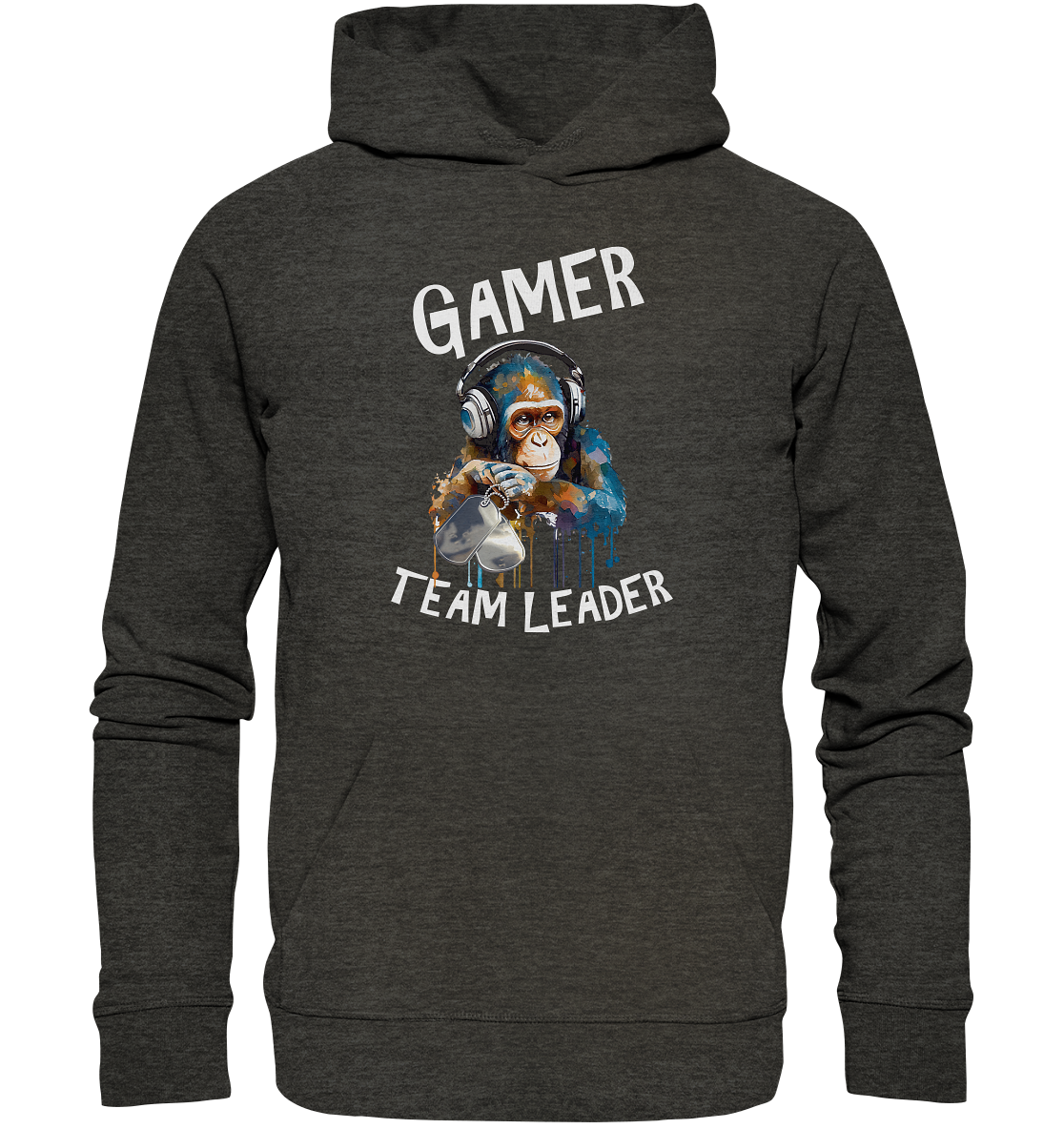 GAMER - TEAM LEADER MONKEY STREETWEAR - STATEMENT - Organic Hoodie