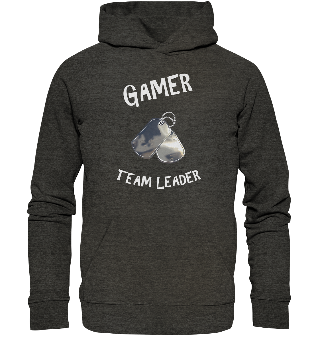 GAMER - TEAM LEADER - HUNDEMARKE - STREETWEAR - STATEMENT - Organic Hoodie