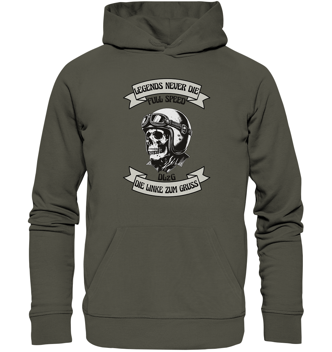 Die Linke zum Gruss - DLzG Full Speed - Organic Hoodie