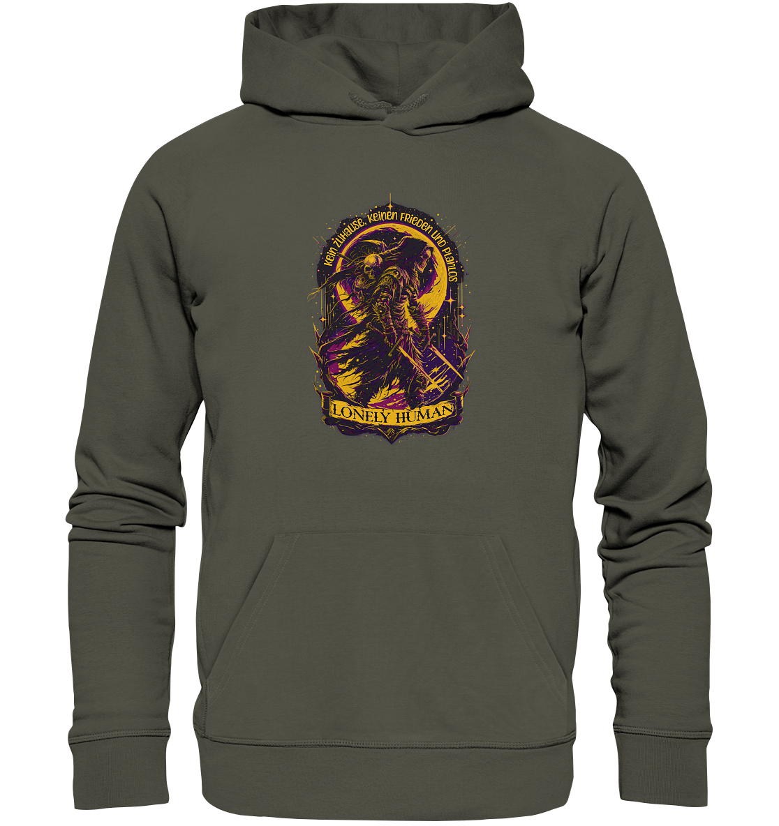 Streetwear Einsamer Mensch - Organic Hoodie