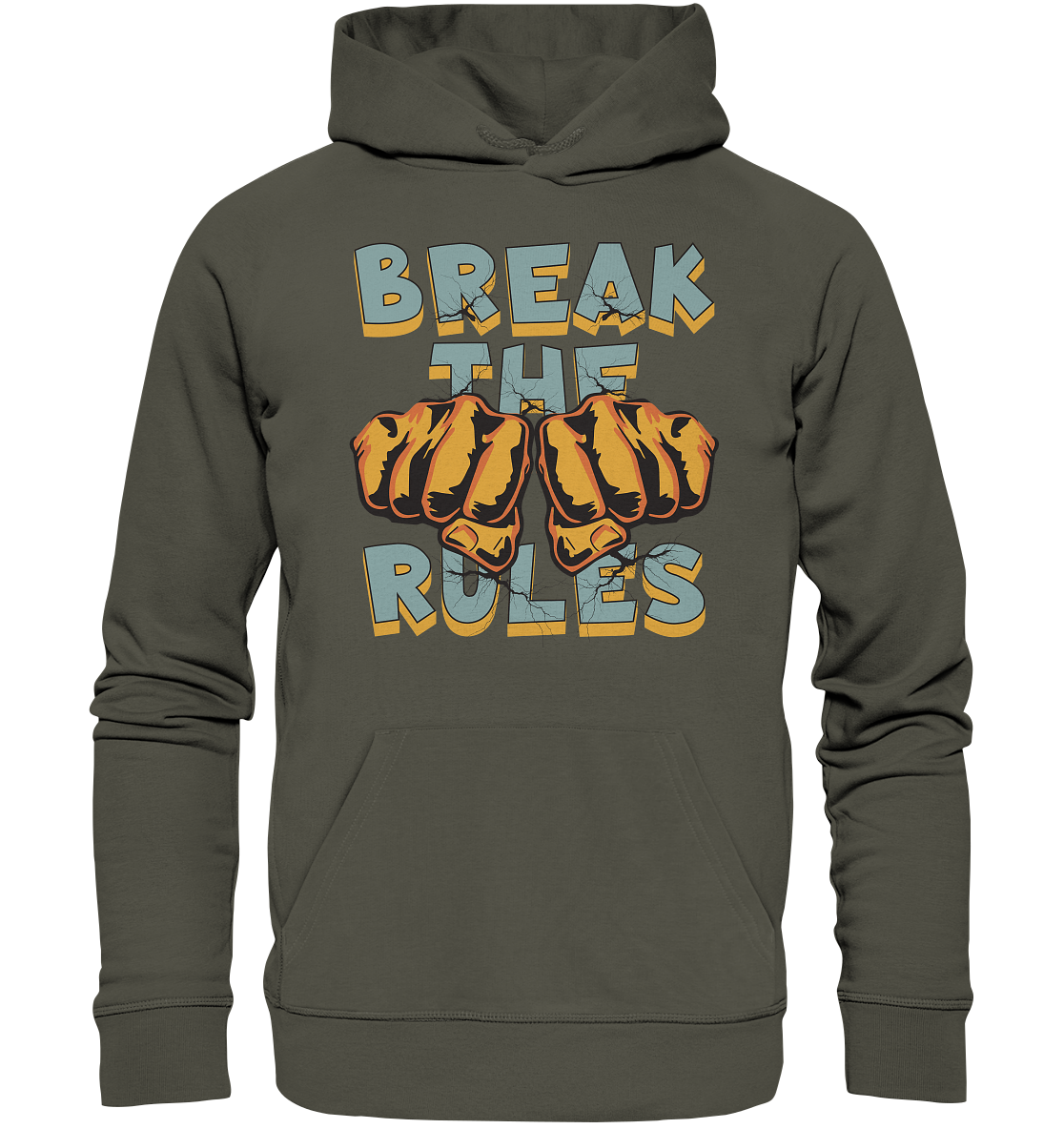 Break the Rules - Statement - Organic Hoodie