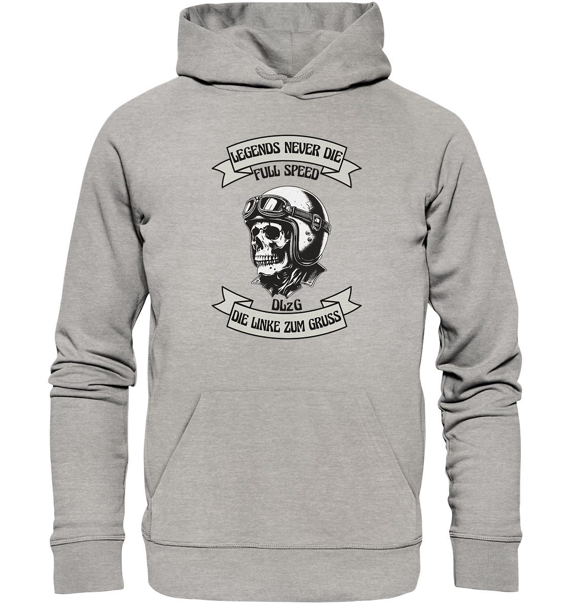 Die Linke zum Gruss - DLzG Full Speed - Organic Hoodie