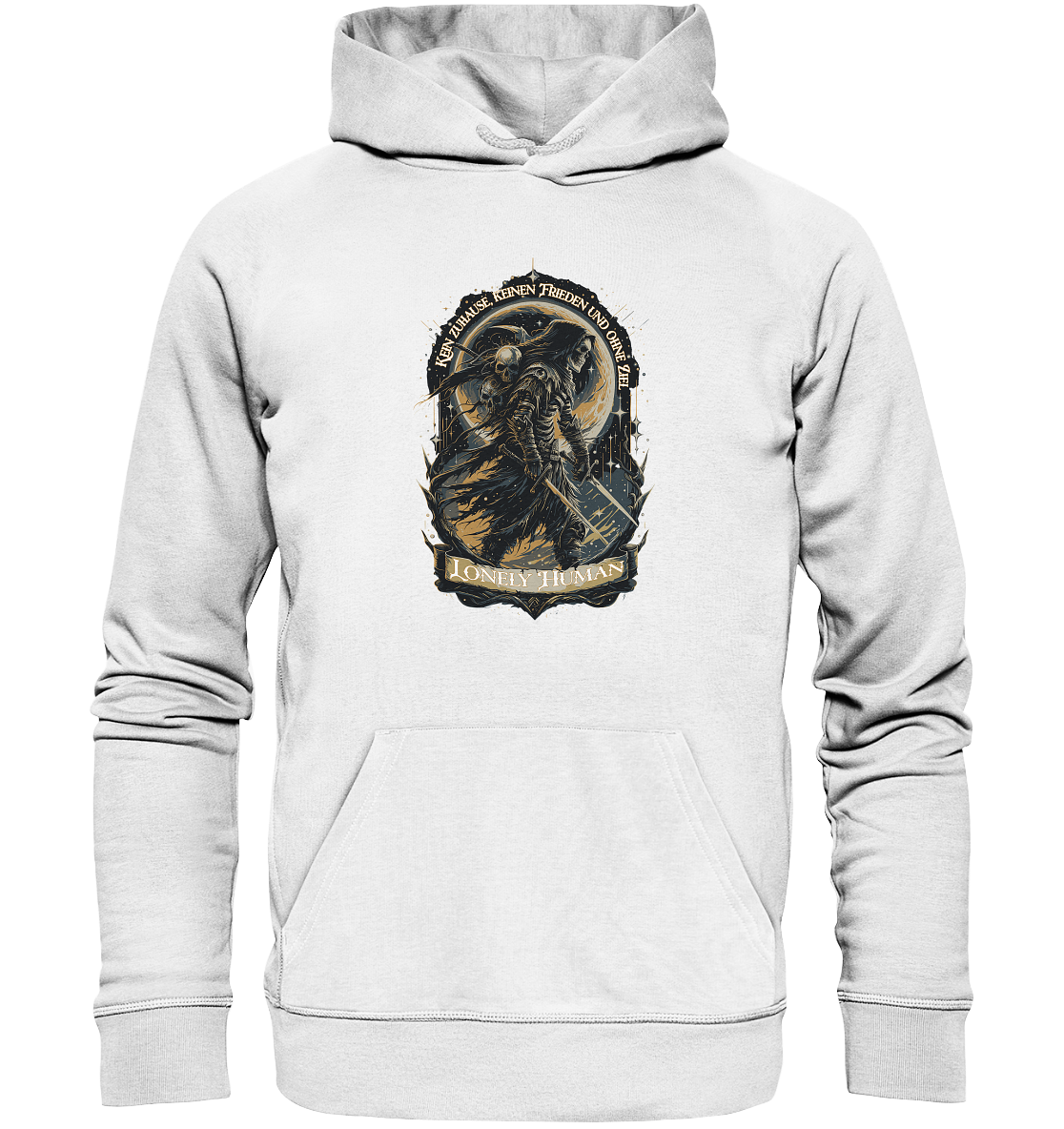 Streetwear Einsamer Mensch Ohne Ziel - Organic Hoodie