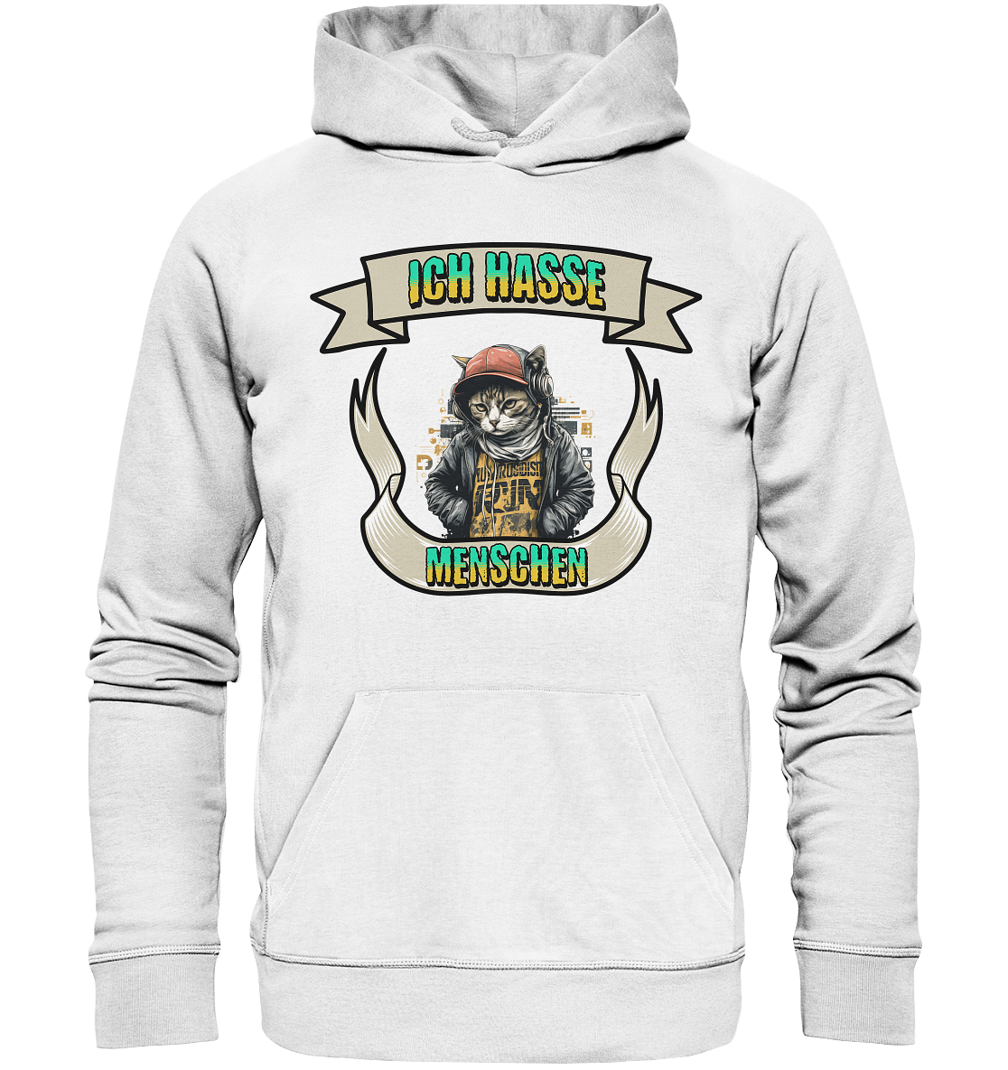 Streetwear- Ich hasse Menschen - Organic Hoodie