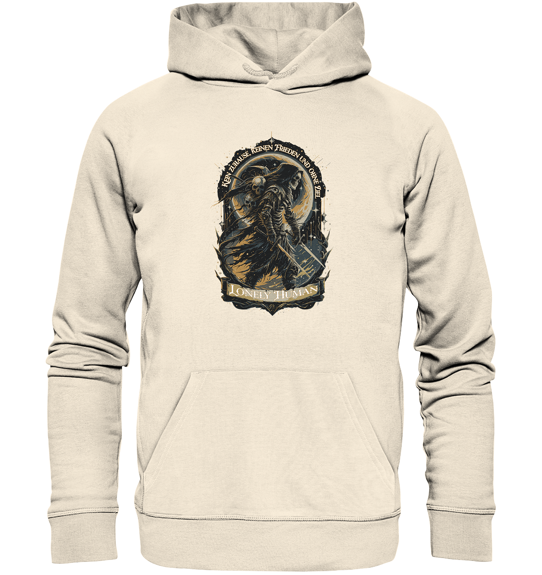 Streetwear Einsamer Mensch Ohne Ziel - Organic Hoodie