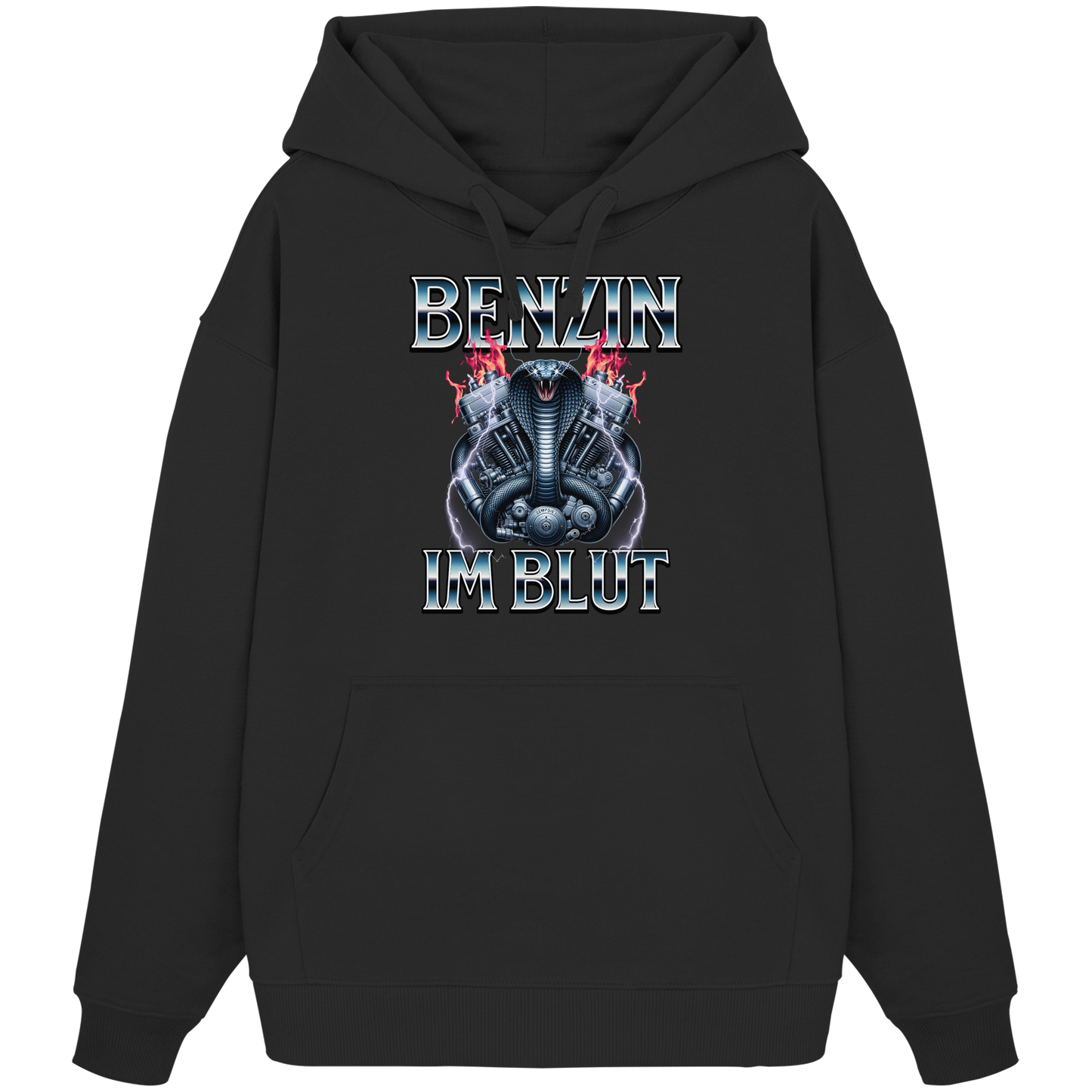 Benzin im Blut - Organic Oversize Hoodie