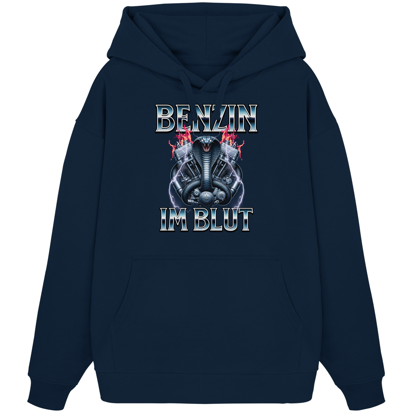 Benzin im Blut - Organic Oversize Hoodie